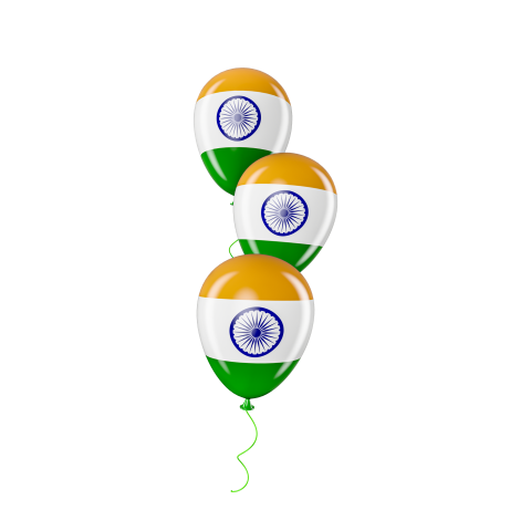 Indian Flag Balloon PNG Image Free Download