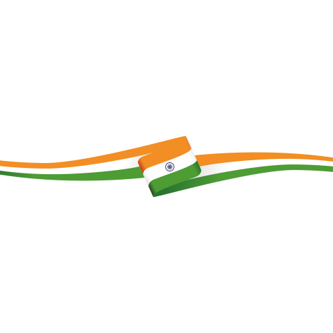 Indian Flag Ribbon PNG Image Free Download