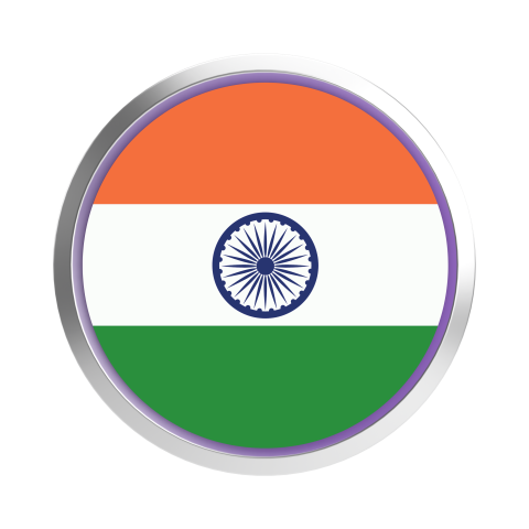 Indian Flag in a Circle PNG Image Free Download