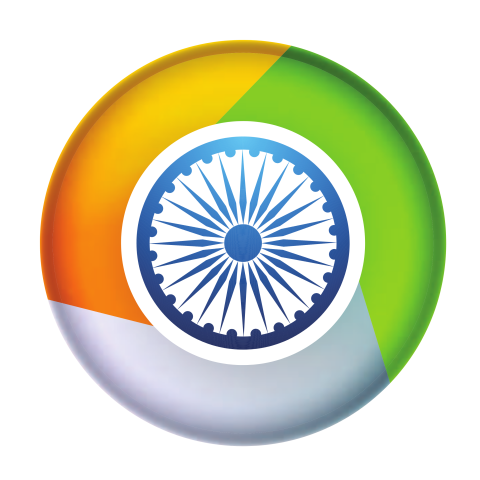Round Indian Flag PNG Free Download