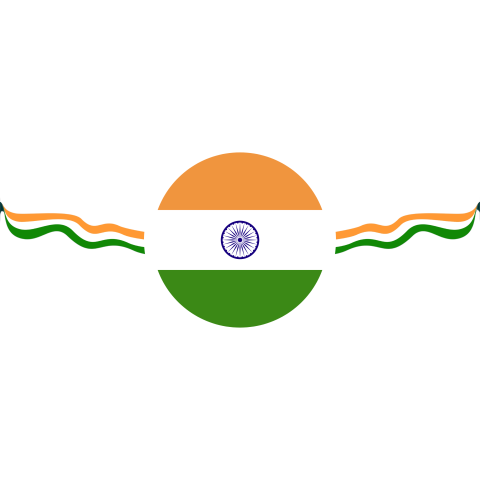 Indian Flag in Differrent Style PNG Image