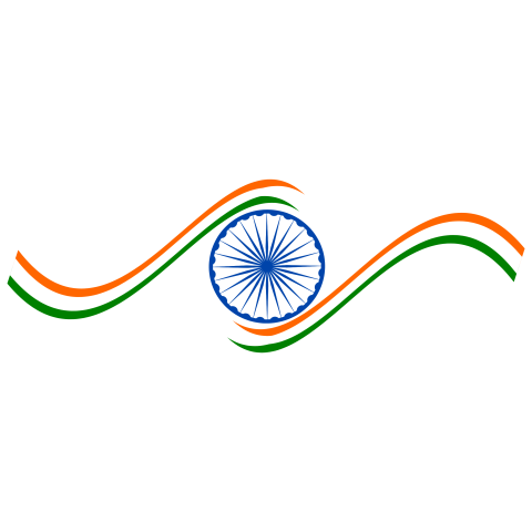 Stylish Indian Flag Design PNG Image Free Download